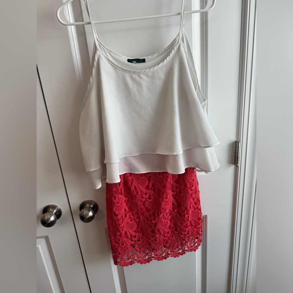 CALS Small Mini Dress- Red/White